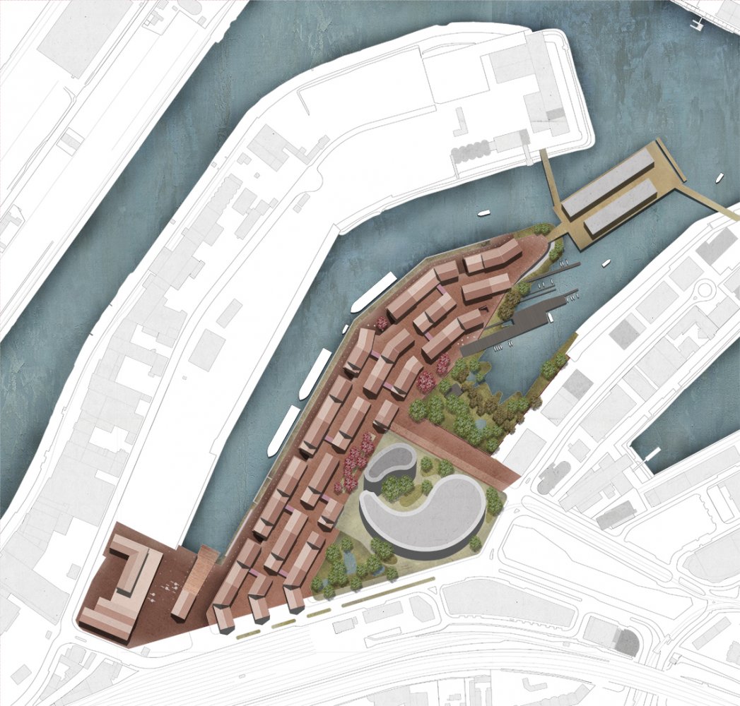 Halbinsel Kesselstraße Düsseldorf Lageplan