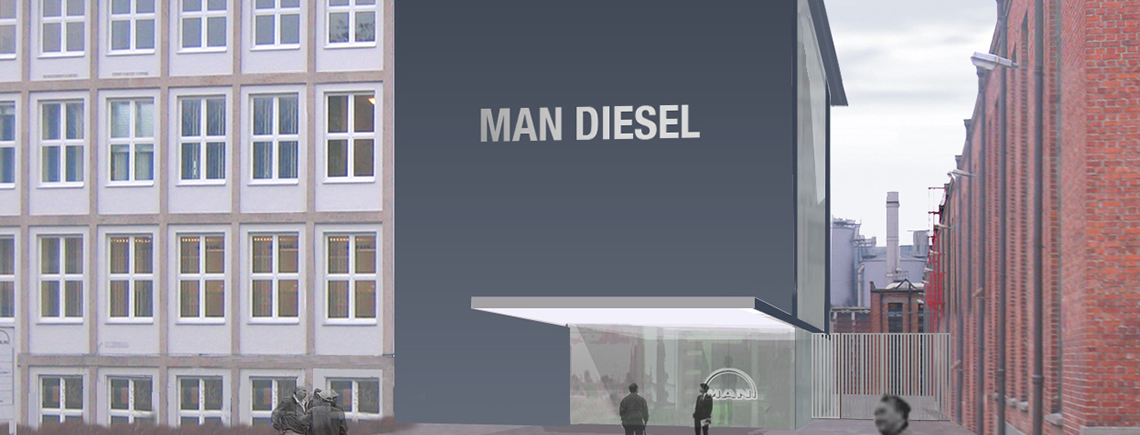 Werkseingang B MAN Diesel